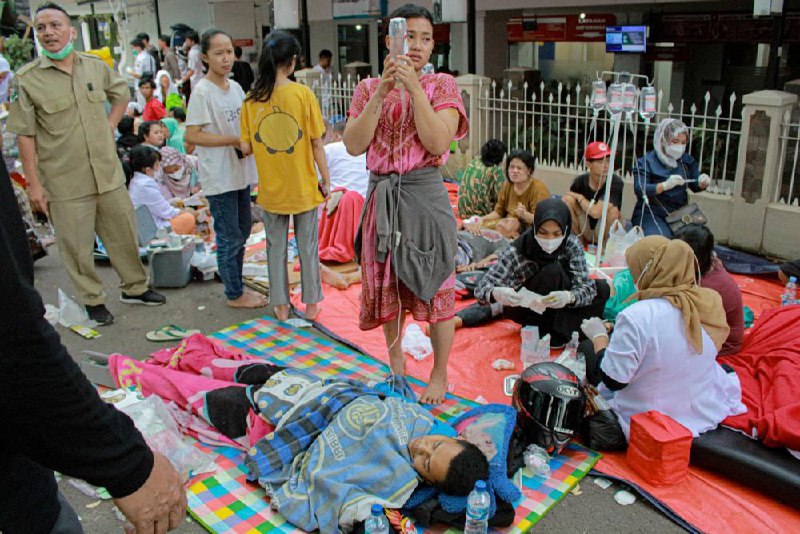 印尼西爪哇省地震已造成至少162人死亡，数百人受伤