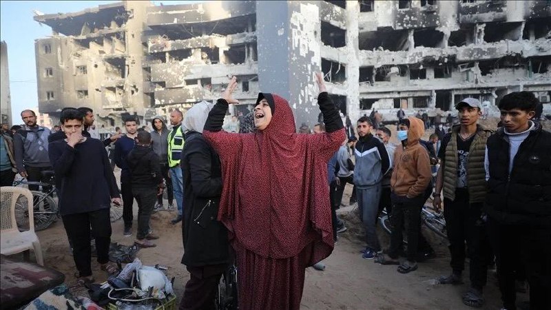 以色列军队4月1日凌晨从加沙城希法医院撤离，留下散落的尸体和建筑废墟