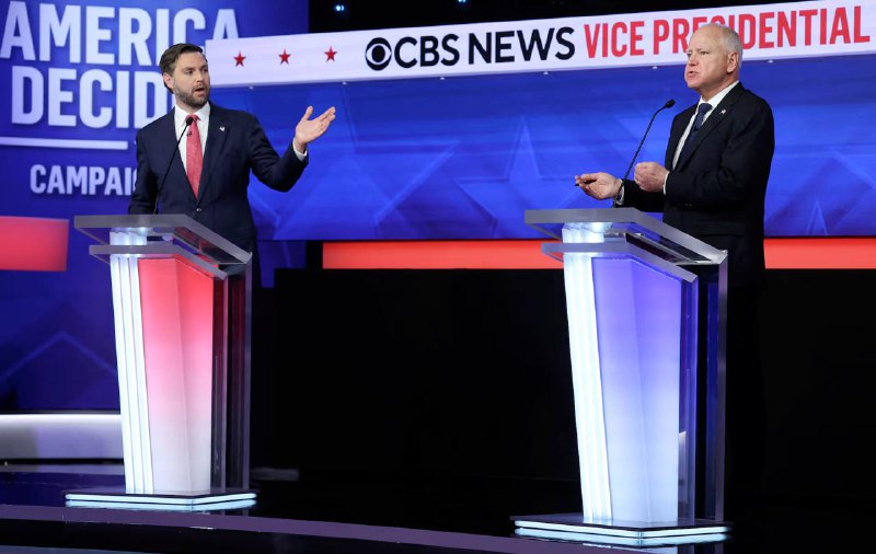 美国两党副总统候选人沃尔兹和万斯10月1日晚围绕外交、移民、堕胎、经济等议题展开辩论，双方语气较为友好且内容具有实质性